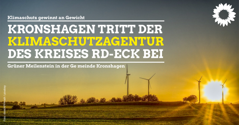 Grüner Meilenstein: Kronshagen tritt Klimaschutzagentur des Kreises bei