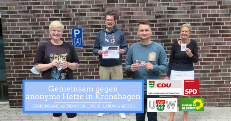 Gemeinsam gegen anonyme Hetze in Kronshagen